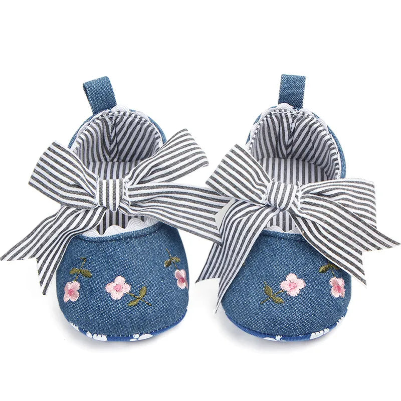Baby Girl Striped Dress Shoes