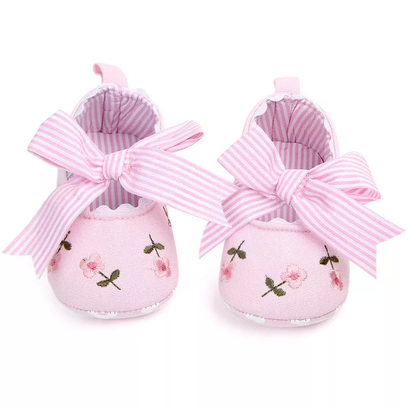Baby Girl Striped Dress Shoes