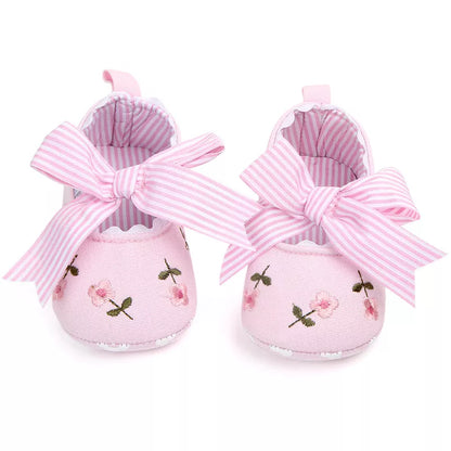 Baby Girl Striped Dress Shoes