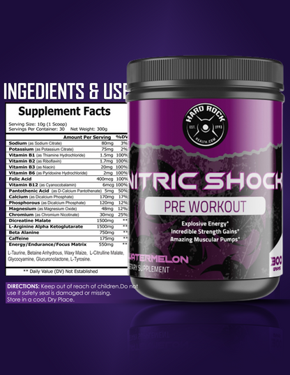 Hard Rock Health® Nitric Shock Pre-Workout