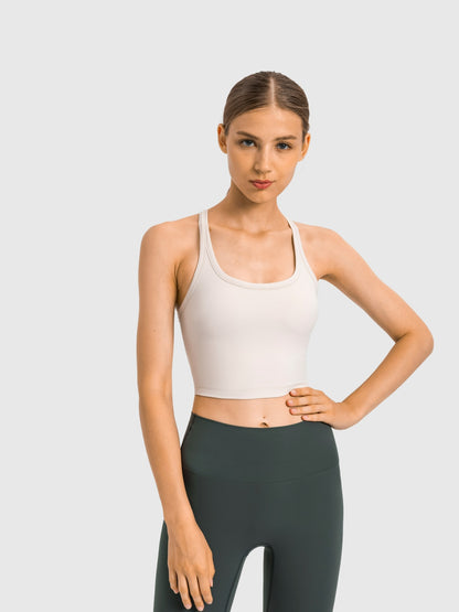 Millennia Scoop Neck Cropped Tank Top