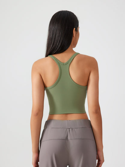 Millennia Scoop Neck Cropped Tank Top