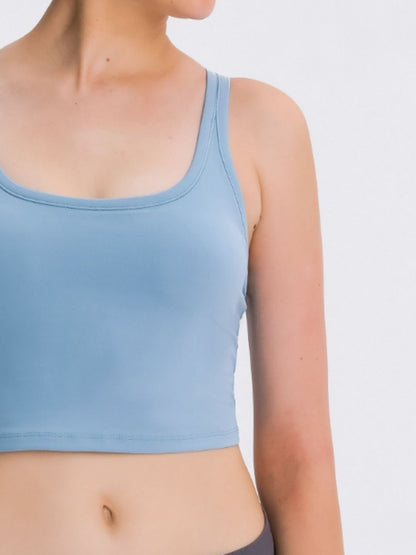 Millennia Scoop Neck Cropped Tank Top