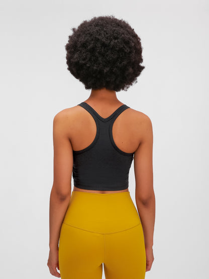 Millennia Scoop Neck Cropped Tank Top