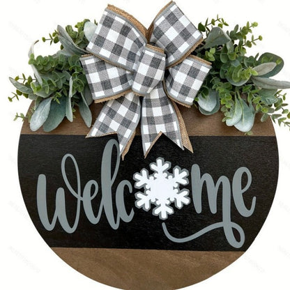 Seasonal Wooden Door Hanger