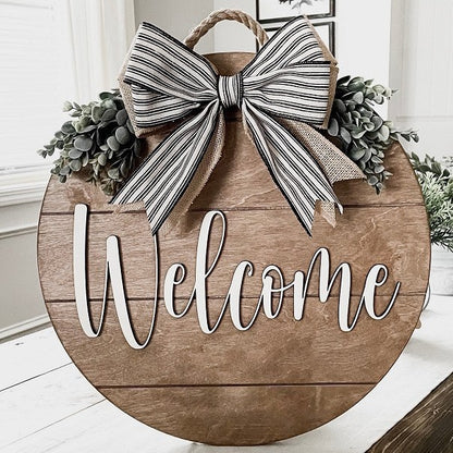 Seasonal Wooden Door Hanger