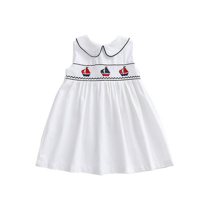 Baby Girl's Vintage Sailboat Dress