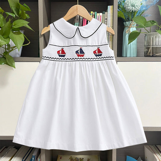 Baby Girl's Vintage Sailboat Dress