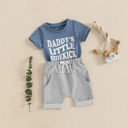 Daddy's Little Sidekick Outfit 2pcs set