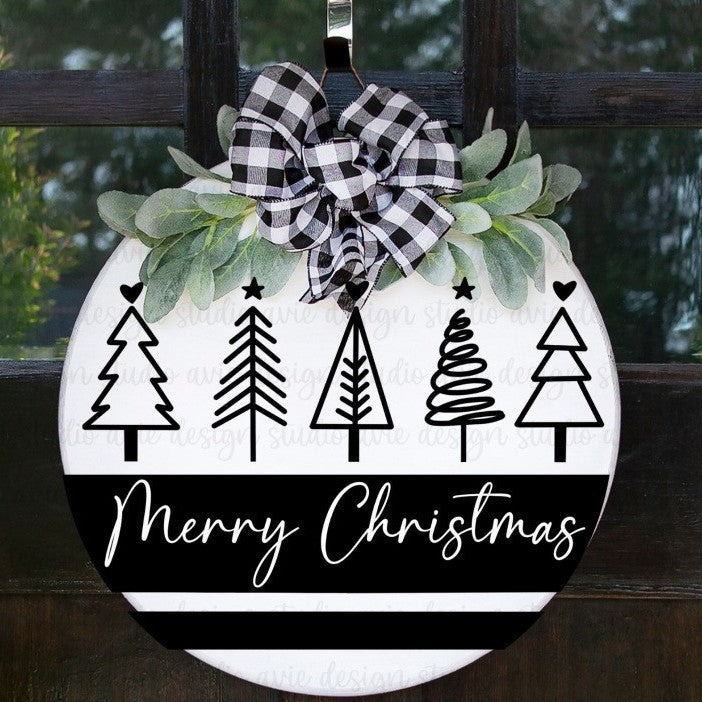 Seasonal Wooden Door Hanger