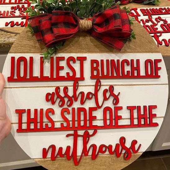 Seasonal Wooden Door Hanger