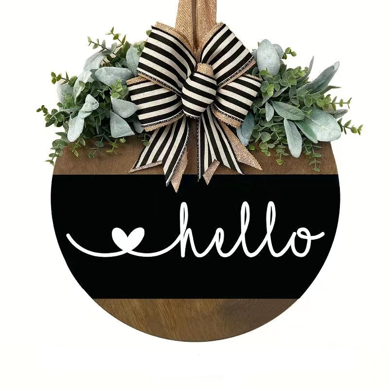 Seasonal Wooden Door Hanger