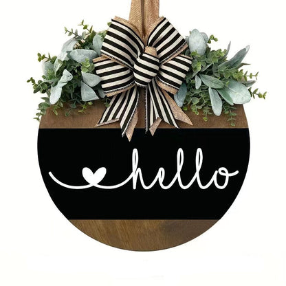 Seasonal Wooden Door Hanger