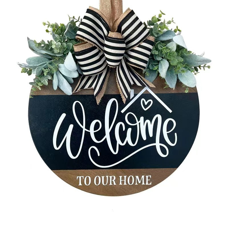 Seasonal Wooden Door Hanger