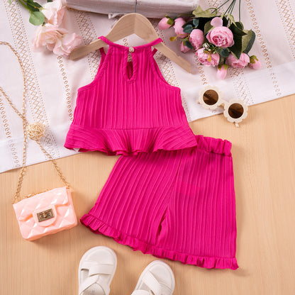 Girl's Textured Outfit 2pcs set
