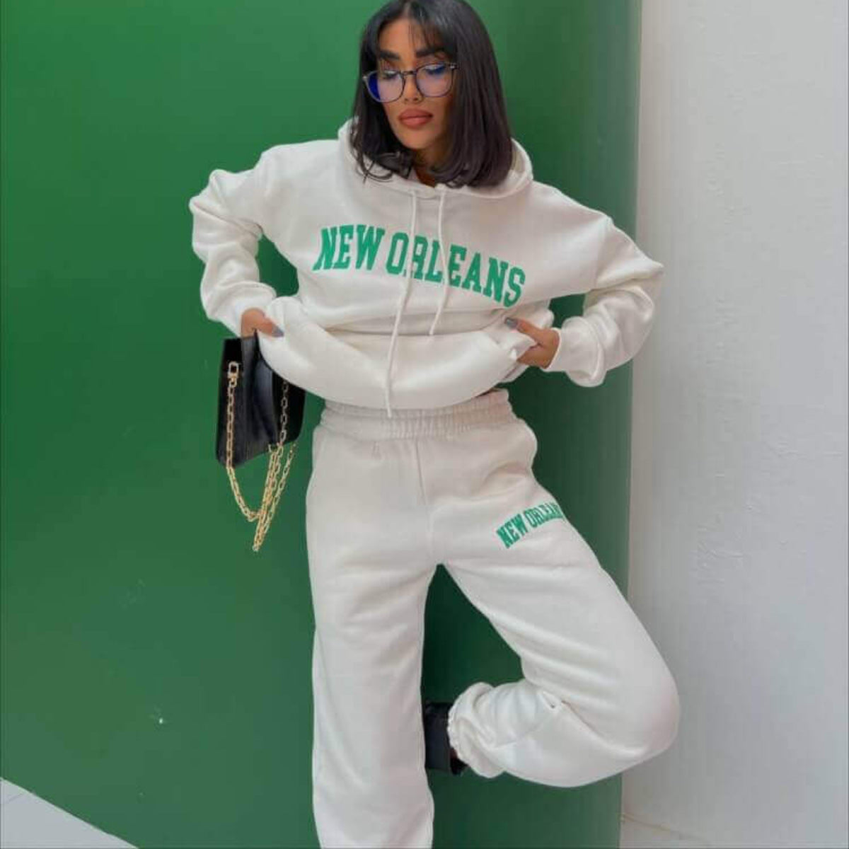 Women's New Orlean's Hoodie 2pcs Set
