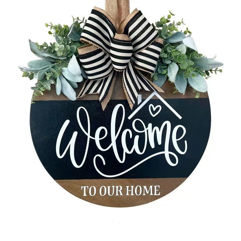 Seasonal Wooden Door Hanger