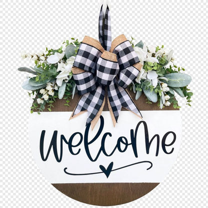Seasonal Wooden Door Hanger