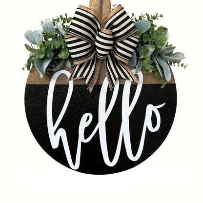 Seasonal Wooden Door Hanger