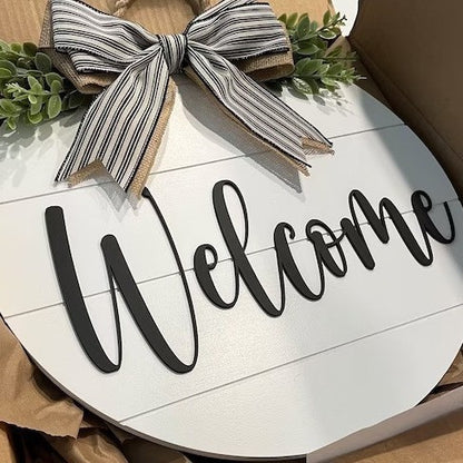 Seasonal Wooden Door Hanger