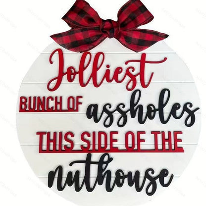 Seasonal Wooden Door Hanger