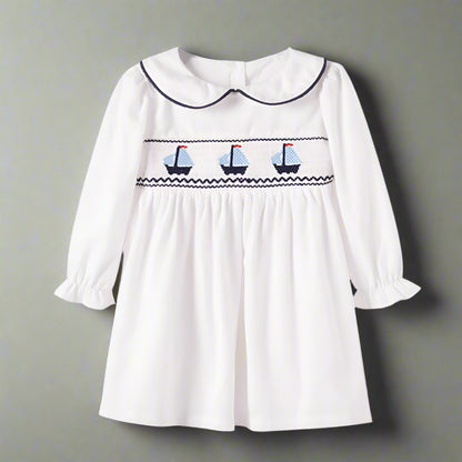 Baby Girl's Vintage Sailboat Dress