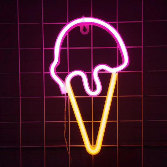 Neon Ice Cream Light