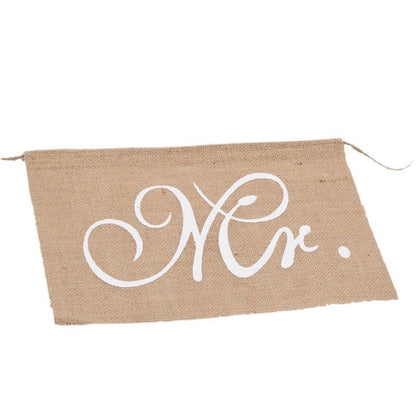 Bride & Groom Wedding Chair Decor