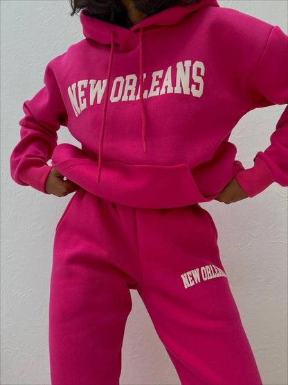 Women's New Orlean's Hoodie 2pcs Set