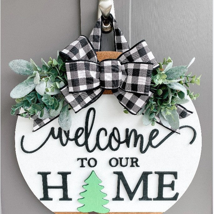 Seasonal Wooden Door Hanger