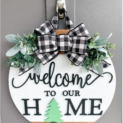 Seasonal Wooden Door Hanger