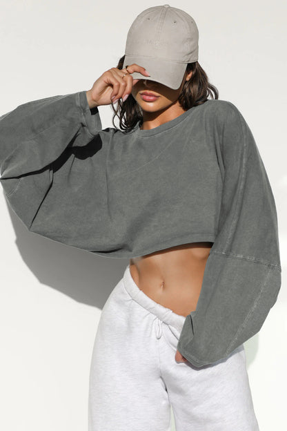 Women's Oversized Crop Shirt