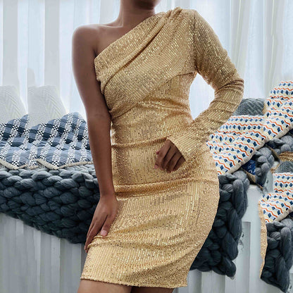 Women's One Shoulder Dress
