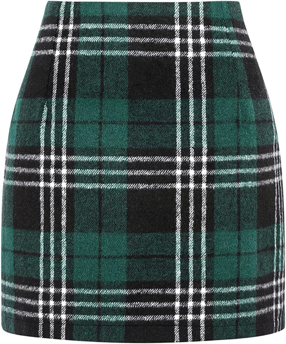 Women's Wool Mini Skirt