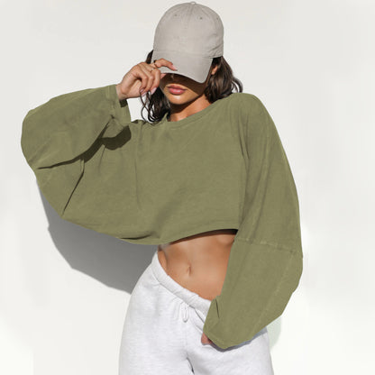 Women's Oversized Crop Shirt
