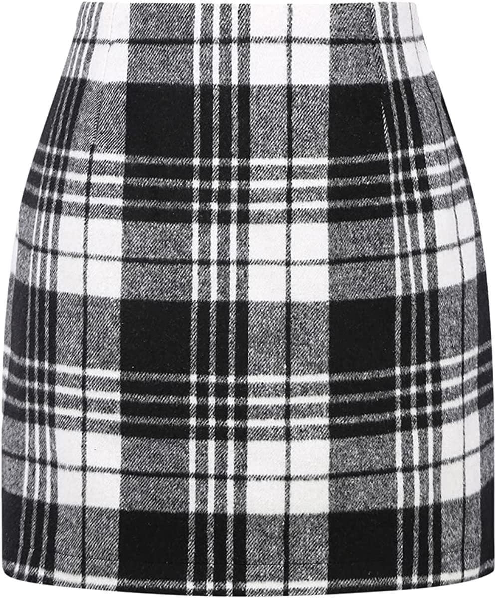 Women's Wool Mini Skirt