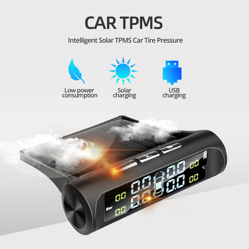 Smart Solar Tire Pressure Monitoring Systems