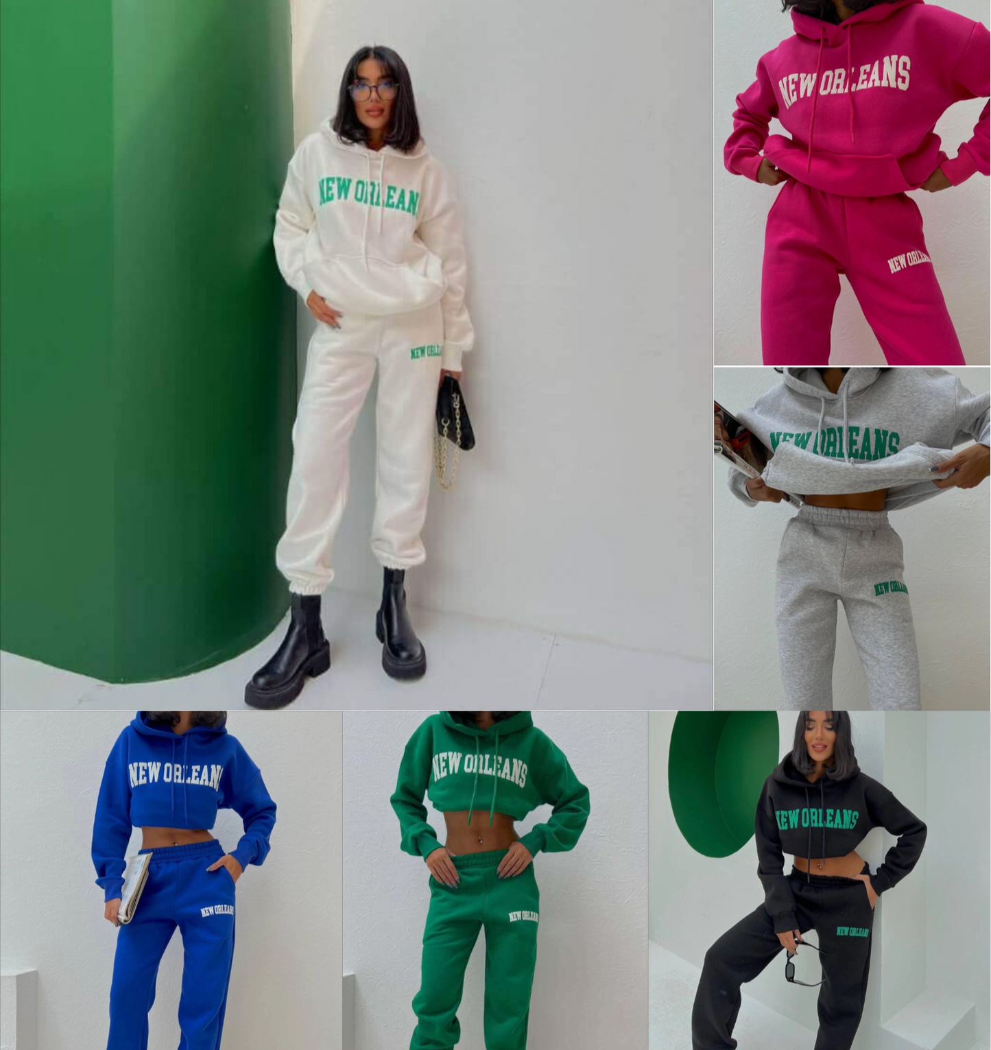 Women's New Orlean's Hoodie 2pcs Set