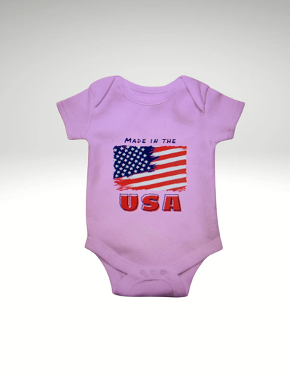 Baby Made In The USA Onesie