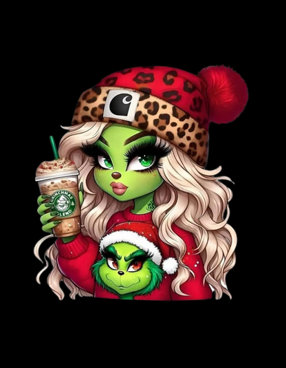 Women's Christmas Grinch Long Sleeve Shirt