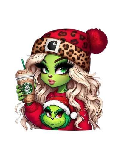 Women's Christmas Grinch Long Sleeve Shirt
