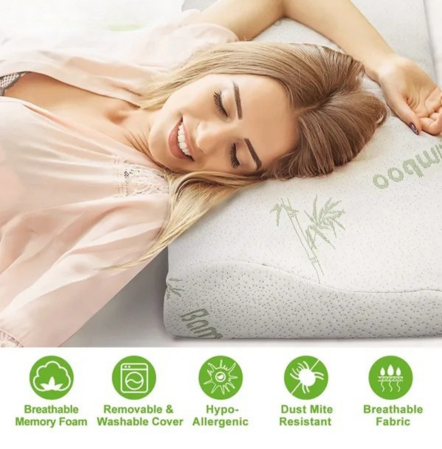 Bamboo Memory Foam Pillow