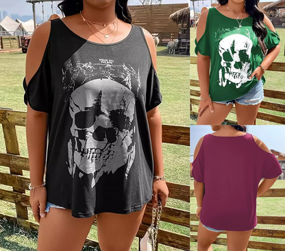 Women's Plus Size Skeleton Shirt