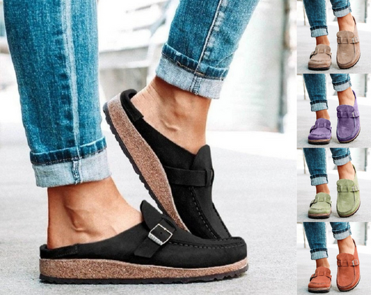 Women's Buckle Slip-On Loafers