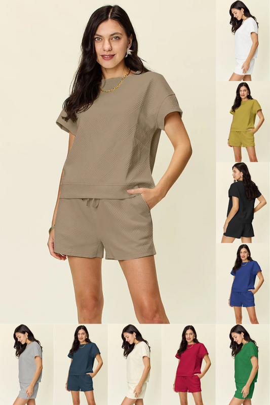 Double Take Waffle Outfit
