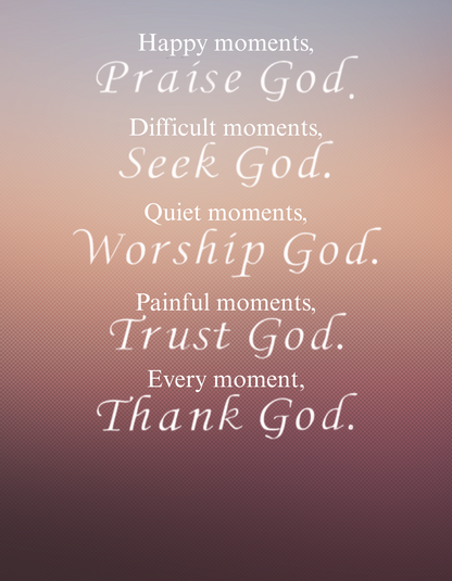 Praise Seek Worship Trust Thank God Wall Decals