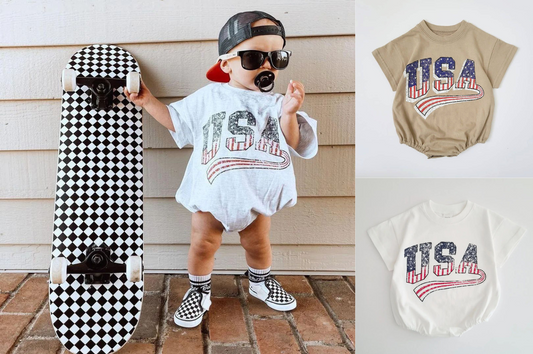 Baby Oversized USA Onesie