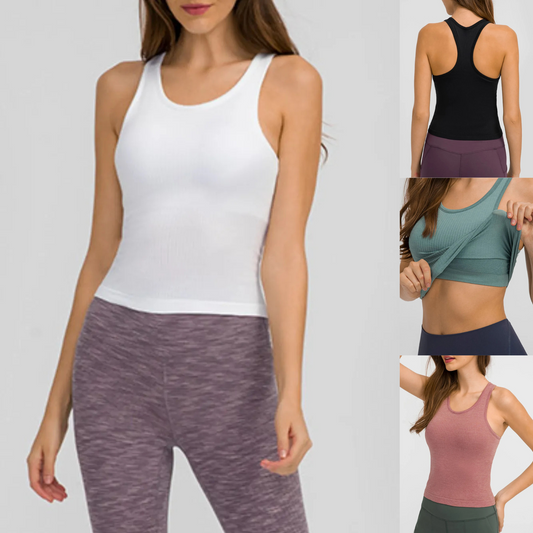 Millennia Ribbed Racerback Tank Top