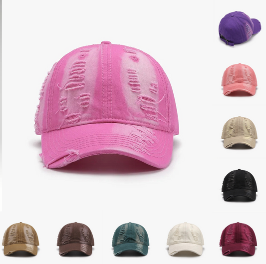 Distressed Baseball Cap