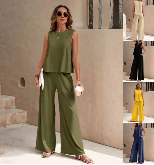 Women's Wide Leg Outfit 2pcs set